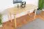 Runder Massivholz Esstisch 75x150 cm Kiefermassiv, Farbe: Natur