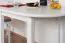 Tisch Kiefer massiv Vollholz weiß lackiert Junco 231A (rund) - 120 x 75 cm (B x T)