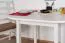 Tisch Kiefer massiv Vollholz weiß lackiert Junco 231A (rund) - 120 x 75 cm (B x T)