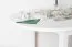 Esszimmer Komplett - Set A Junco im Landhausstil , 9-teilig, in Weiß, Kiefernholz, Massivholz, hochwertig verarbeitet, 4 Stühle, Tisch 75 x 140 cm