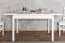 Eckiger ausziehbarer Esstisch Kiefer Junco 236A, Massivholz, in Weiß, 80 x 140 / 170 cm, Holztisch, modernes Design, stabil und robust