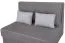 2er Sofa ausziehbar Luanda 77 in Grau, 96 x 130 x 116 cm, mit Bonellfederung, Stauraum und Bettfunktion, 2-Sitzer-Sofa, Doppelsofa