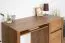 Schreibtisch Selun 11, Farbe: Eiche Dunkelbraun - 75 x 120 x 53 cm (H x B x T)