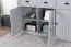 Kommode Segnas 01, Farbe: Grau - 88 x 130 x 43 cm (H x B x T)