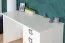 Kinderzimmer - Schreibtisch Benjamin 28, Farbe: Weiß - Abmessungen: 74 x 125 x 60 cm (H x B x T)