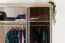 Drehtürenschrank / Kleiderschrank Lotofaga 15, Farbe: Grau / Walnuss - 227 x 181 x 59 cm (H x B x T)