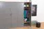 Drehtürenschrank / Kleiderschrank Lotofaga 18, Farbe: Grau / Walnuss - 227 x 346 x 59 cm (H x B x T)