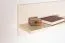 Hängeregal / Wandregal Garim 41, Farbe: Beige Hochglanz - 30 x 120 x 21 cm (H x B x T)