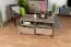 Couchtisch Bassatine 05, Farbe: Eiche rustikal / Schwarz - 109 x 61 x 53 cm (B x T x H)