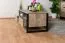 Couchtisch Bassatine 05, Farbe: Eiche rustikal / Schwarz - 109 x 61 x 53 cm (B x T x H)