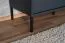 Moderne Kommode mit edlen Gold Griffen Raoued 01, Farbe: Anthrazit - Abmessungen: 103 x 123 x 39,5 cm (H x B x T), mit zwei Schubladen