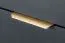 Moderne Kommode mit edlen Gold Griffen Raoued 01, Farbe: Anthrazit - Abmessungen: 103 x 123 x 39,5 cm (H x B x T), mit zwei Schubladen