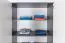 Kleiderschrank / Drehtürenschrank Sousse 01, Farbe: Grau / Weiß - 202 x 200 x 57 cm (H x B x T)