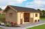 Gartenhaus G293 Natur inkl. Fußboden - 40 mm Blockbohlenhaus, Grundfläche: 22,42 m², Satteldach