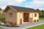 Gartenhaus G292 Natur inkl. Fußboden - 44 mm Blockbohlenhaus, Grundfläche: 22,42 m², Satteldach