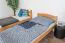 Etagenbett / Stockbett 90 x 190 cm für Kinder "Easy Premium Line" K17/n, Buche Massivholz Natur lackiert, teilbar
