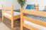 Etagenbett / Stockbett 90 x 190 cm für Kinder "Easy Premium Line" K17/n, Buche Massivholz Natur lackiert, teilbar