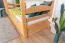 Stockbett 90 x 200 cm für Erwachsene "Easy Premium Line" K17/n inkl. 2 Schubladen und 2 Abdeckblenden, Buche Massivholz Natur lackiert, teilbar