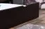 Etagenbett / Stockbett 90 x 200 cm "Easy Premium Line" K17/n inkl. Liegeplatz und 2 Abdeckblenden, Buche Massivholz Schokobraun lackiert, teilbar