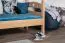 Etagenbett / Stockbett "Easy Premium Line" K18/n, Kopfteil mit Löchern, Buche Vollholz massiv Natur - 90 x 190 cm, (L x B) teilbar
