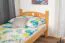 Etagenbett für Erwachsene "Easy Premium Line" K19/n, Kopf- und Fußteil mit Löchern, Buche Vollholz massiv Natur - 90 x 190 cm (B x L), teilbar