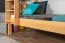Etagenbett / Stockbett "Easy Premium Line" K19/n, Kopf- und Fußteil mit Löchern, Buche Vollholz massiv Natur - 90 x 190 cm (B x L), teilbar