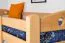 Kinder- Etagenbett / Stockbett "Easy Premium Line" K19/n, Kopf- und Fußteil mit Löchern, Buche Vollholz massiv Natur - 90 x 190 cm (B x L), teilbar