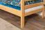 Kinder- Etagenbett / Stockbett "Easy Premium Line" K19/n, Kopf- und Fußteil mit Löchern, Buche Vollholz massiv Natur - 90 x 190 cm (B x L), teilbar