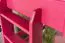 Hochbett 90 x 190 cm, "Easy Premium Line" K22/n, Buche Massivholz rosa lackiert, teilbar