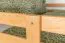 Hochbett 140 x 190 cm für Erwachsene "Easy Premium Line" K23/n, Buche Massivholz Natur lackiert, teilbar