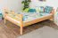 Hochbett 140 x 190 cm für Erwachsene "Easy Premium Line" K23/n, Buche Massivholz Natur lackiert, teilbar