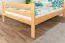 Hochbett 140 x 190 cm für Erwachsene "Easy Premium Line" K23/n, Buche Massivholz Natur lackiert, teilbar