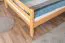 Hochbett 160 x 200 cm für Erwachsene "Easy Premium Line" K23/n, Buche Massivholz Natur lackiert, teilbar