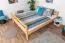 Hochbett 160 x 200 cm für Erwachsene "Easy Premium Line" K23/n, Buche Massivholz Natur lackiert, teilbar