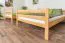 Stockbett 140 x 200 cm für Erwachsene "Easy Premium Line" K24/n, Kopf- und Fußteil gerade, Buche Massivholz Natur lackiert, teilbar