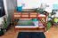 Etagenbett / Stockbett 160 x 200 cm "Easy Premium Line" K24/n, Kopf- und Fußteil gerade, Buche Massivholz Kirschfarben lackiert, teilbar