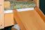 Stockbett mit Rutsche 80 x 200 cm, Buche Massivholz Natur lackiert, umbaubar in zwei Einzelbetten, "Easy Premium Line" K27/n