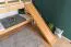 Stockbett mit Rutsche 80 x 200 cm, Buche Massivholz Natur lackiert, umbaubar in zwei Einzelbetten, "Easy Premium Line" K27/n