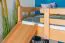 Etagenbett / Kinderbett / Stockbett mit Rutsche 80 x 190 cm, Buche Massivholz Natur lackiert, teilbar in zwei Einzelbetten, "Easy Premium Line" K28/n