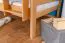 Etagenbett / Kinderbett / Stockbett mit Rutsche 80 x 190 cm, Buche Massivholz Natur lackiert, teilbar in zwei Einzelbetten, "Easy Premium Line" K28/n