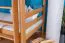 Etagenbett / Kinderbett / Stockbett mit Rutsche 80 x 190 cm, Buche Massivholz Natur lackiert, teilbar in zwei Einzelbetten, "Easy Premium Line" K28/n