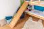 Etagenbett / Kinderbett / Stockbett mit Rutsche 80 x 190 cm, Buche Massivholz Natur lackiert, teilbar in zwei Einzelbetten, "Easy Premium Line" K28/n