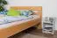 Doppelbett "Easy Premium Line" K6 in Überlänge, 140 x 220 cm Buche Vollholz massiv natur