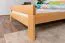 Doppelbett "Easy Premium Line" K6 in Überlänge, 140 x 220 cm Buche Vollholz massiv natur