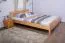 Doppelbett "Easy Premium Line" K6 in Überlänge,160 x 220 cm Buche Vollholz massiv Natur