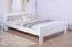 Doppelbett "Easy Premium Line" K6 in Überlänge, 160 x 220 cm Buche Vollholz massiv weiß lackiert