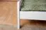 Doppelbett "Easy Premium Line" K7 inkl.1 Abdeckblende, 180 x 200 cm Buche Vollholz massiv weiß lackiert
