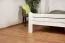 Doppelbett "Easy Premium Line" K7 inkl.1 Abdeckblende, 180 x 200 cm Buche Vollholz massiv weiß lackiert
