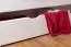 Doppelbett "Easy Premium Line" K7 inkl. 2 Schubladen und 1 Abdeckblende, 180 x 200 cm Buche Vollholz massiv weiß lackiert