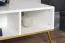 Couchtisch Roanoke 08, Farbe: Weiß / Weiß Glanz - Abmessungen: 90 x 60 x 42 cm (B x T x H)